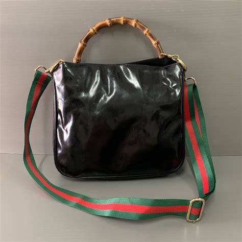 gucci navy vintage bag|gucci bamboo hobo bag.